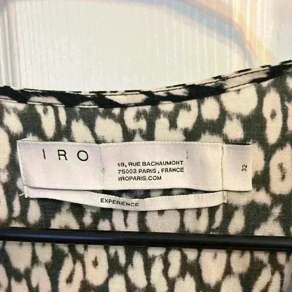 IRO Boina Printed Wrap Dress Size 32 - Picture 5 of 7